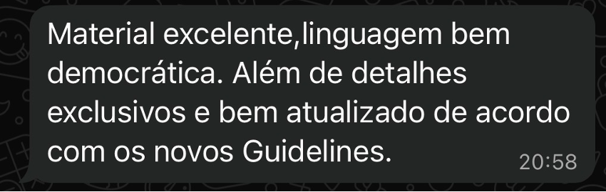 Print da mensagem enviada por Dr. Fernando Lona Gomes